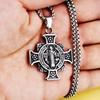 Ожерелье St. Мужской кулон-крест Святой Медальон Изгнания Бенедикта