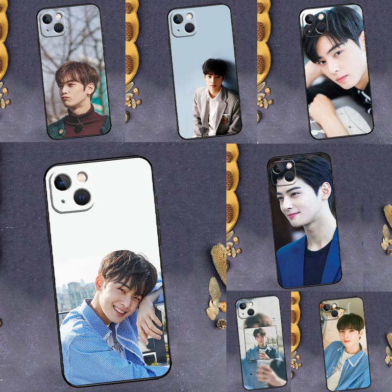 Cha Eun Woo Back Case For Samsung Galaxy S25 S24 S23 S22 S20 S26 Ultra S10 Plus S21 FE S25 FE Soft Cover