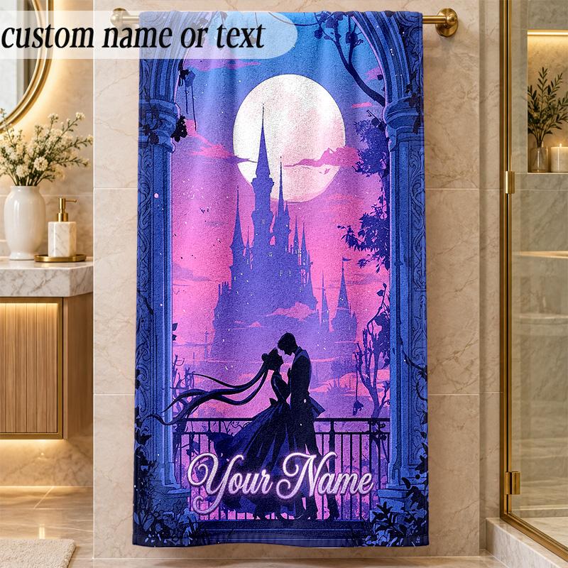 Beach TowelSailor Moon Custom Name Text Personalized Soft Towel for Beach Pool Indoor Home Decor Gift