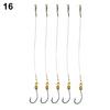 5Pcs Anti-Bite Stainless Steel Wire Leader Fishing Rigs