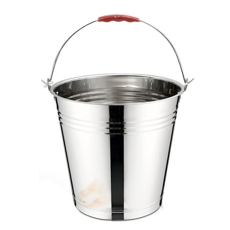 Portable Thickened Stainless Steel Utility Bucket