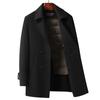 All-wool Double-sided Woolen Coat for Men's Youth Autumn and Winter New Style Removable Goose Down Lining Mid-length Wool Coat