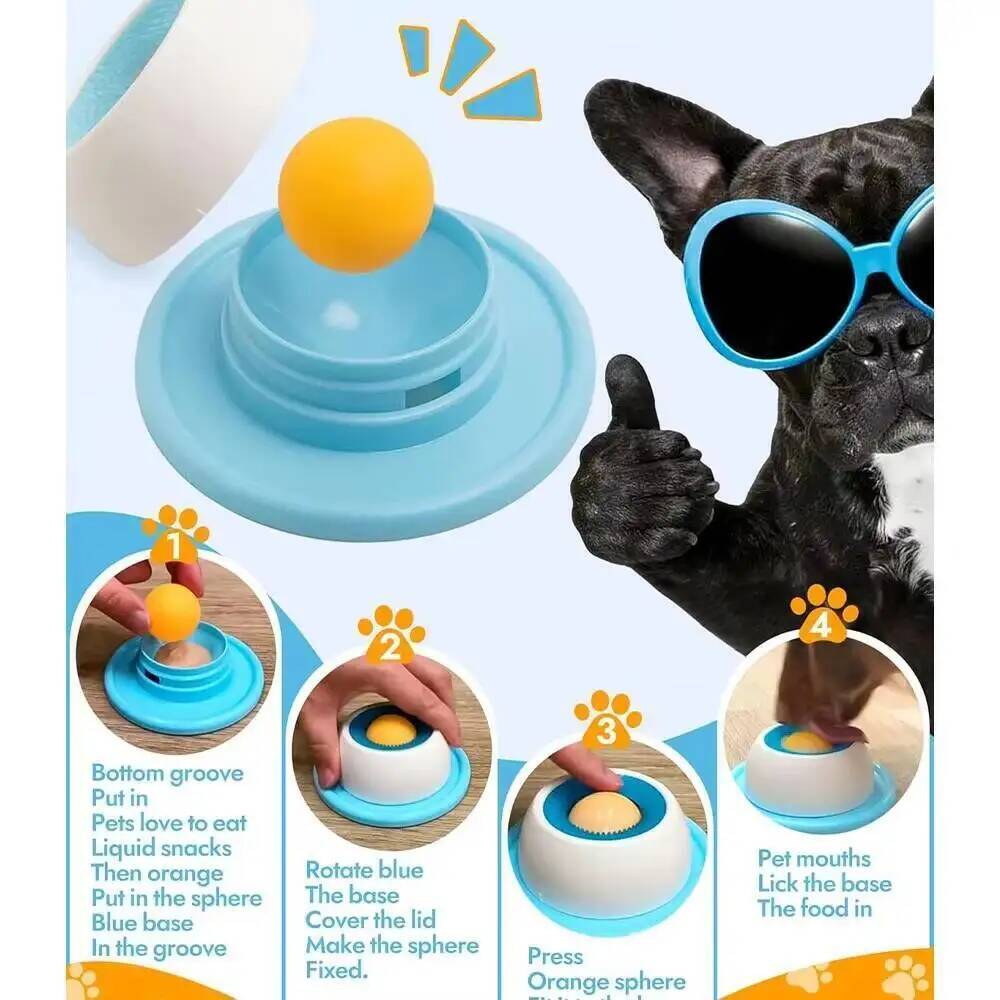 Pet Lick Toys Fun Tray Interactive Dog Toys Slow Feeder Food Dispenser For Puppy Training Enrichment Cat Feeding Crate Accessory