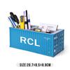 SITC Sea Freight Container Pen & Card Holder - Plastic Storage Box with Custom Text Option