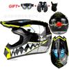 Off-Road Motorcycle Helmet With Gloves Goggles Face Cover Men Women Full Dirt Bike ATV Trail Riding