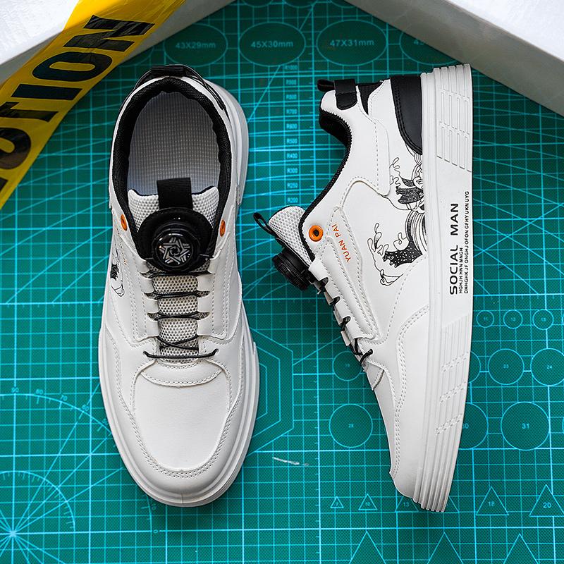 Модная мужская спортивная обувь Модная повседневная обувь 2025 Лето Удобная дышащая спортивная обувь Уличная обувь для скейтбординга Мужская обувь