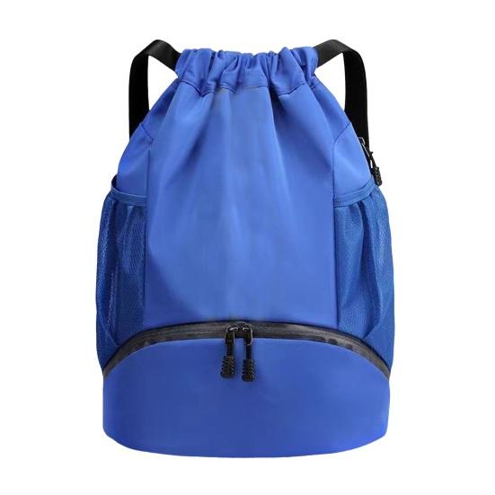 Баскетбольная сумка на шнурке Спортивный рюкзак Большой емкости Водонепроницаемая ткань Футбольный баскетбольный рюкзак-органайзер с регулируемыми ремнями