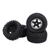 4 шт. Гусеничные шины подходят для HSP 94186 16208 1 14 1 16 RC Грузовика 80 мм Резиновые RC Шины для Грязевых Трасс для Апгрейда