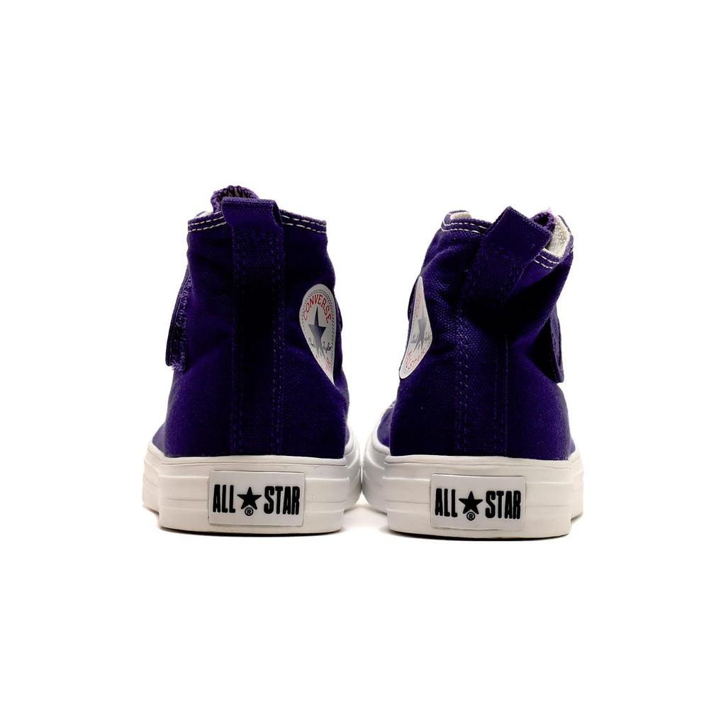 Converse All Star Light V-1 Hi High Top Canvas Shoes Baby Sneakers Purple White 37302250