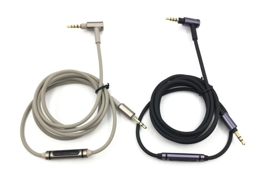 SONY 1000XM3 M2 1R 100AAP Earphone Replacement Headphone Cable Headphone Extension Cable Line Headphone Accessories WH-H900N MDR-1A 3.5mm (Black)