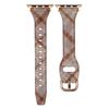 Pattern Design Wool Leather Strap for Apple Watch Ultra 3 2 1 49mm / Series 11 10 46mm / 9 8 7 45mm / SE3 SE2 SE 6 5 4 44mm / 3 2 1 42mm Watch Band