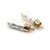 4Pcs Goldplated Rca Male Plug Hifi Audio Cable Audio Video Connector Adapter