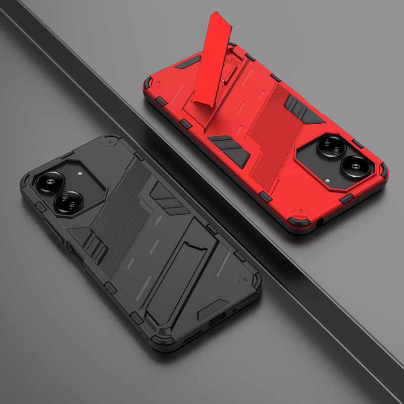Shockproof Case For Redmi 10C 12C 13C 14C Armor Holder Protector Back Coque for Xiaomi POCO C65 F5 X5 X6 F6 M6 Pro Phone Cover