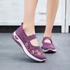 Sneakers Non-slipSoft Sole Mom Summer Breathable Mesh Embroidery Casual Shoes for Women Comfort Lightweight Flat Sneakers Women