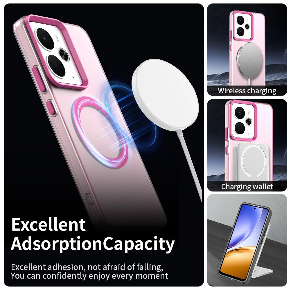 Armor Shockproof Case For Realme 14/14 Pro Realme 14 Pro+ 5G For Magsafe Magnetic Wireless Charge Matte PC Cover