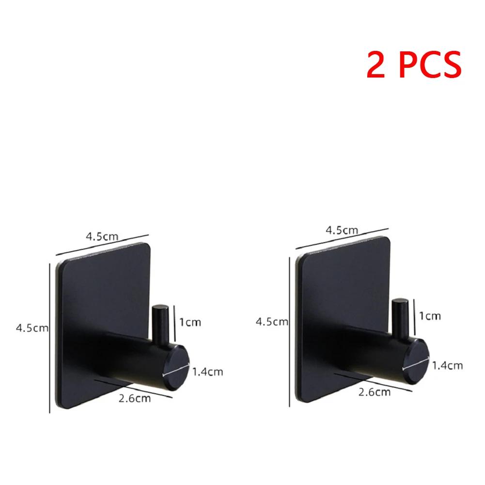 1-3 шт. Настенный крючок Прочный Без сверления Самоклеящийся Крючки для одежды Сумки Ванной Двери Кухонного полотенца Аксессуары для хранения дома