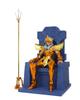 TAMASHII NATIONS Saint Seiya Cloth Myth EX Saint Poseidon Imperial Throne Approximately ABS PVC Diecast Painted Movable Figure Seiya Set, 180mm, & &