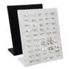 Household Portable Simple Black Gray Velvet Display Case Jewelry Ring Displays Stand Board Holder Box Plate Storage Desk