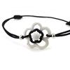 [I9954] - Дизайнерский браслет «Маргарита» черно-серый