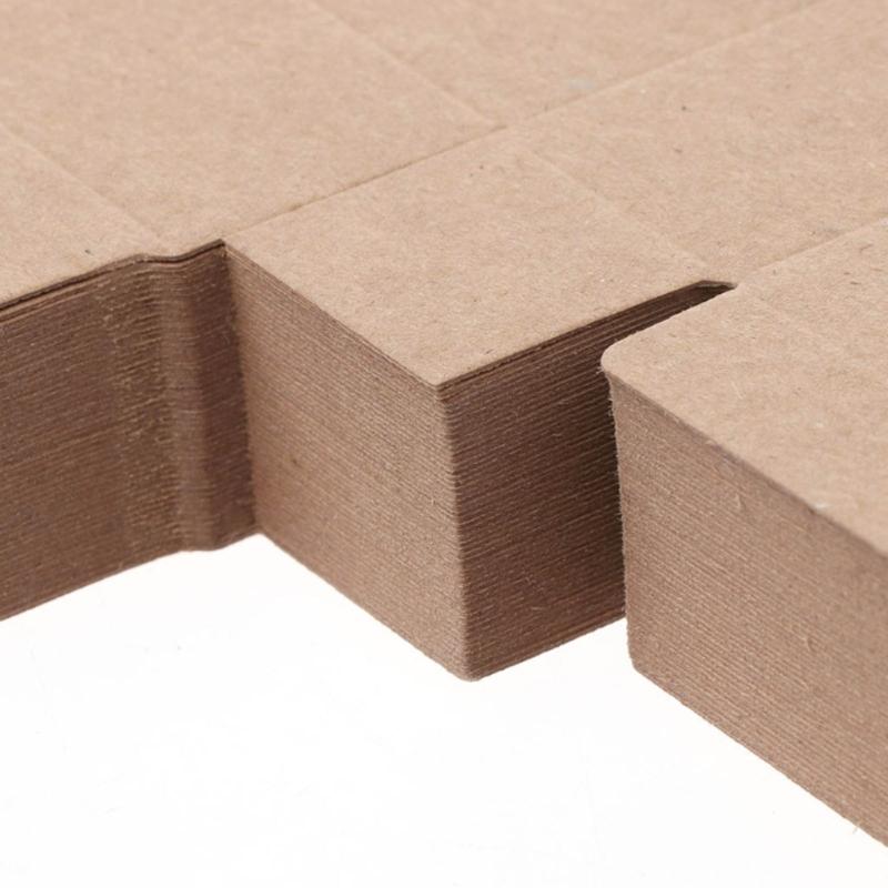 50 шт. Коробка для упаковки из крафт-бумаги, многоцелевая, для дома, DIY-поделок, для фестиваля, праздника, дня рождения, подарка