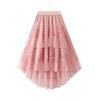 Fungus Irregular Fashion Solid Color Cake Tutu Skirt Fairy Skirt Big Pendulum Splicing Mesh Skirt