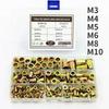 Flat Head Rivet Nut Zinc Plated Nutsert Cap M 3 - M 10 Threaded Rivet  For Screw Bolt