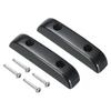 Bass Thumb Rest, Plastic Finger Rest for Precision Bass, Jazz Bass, and Bridge Guitars, with Screws, Black, 2 Pieces