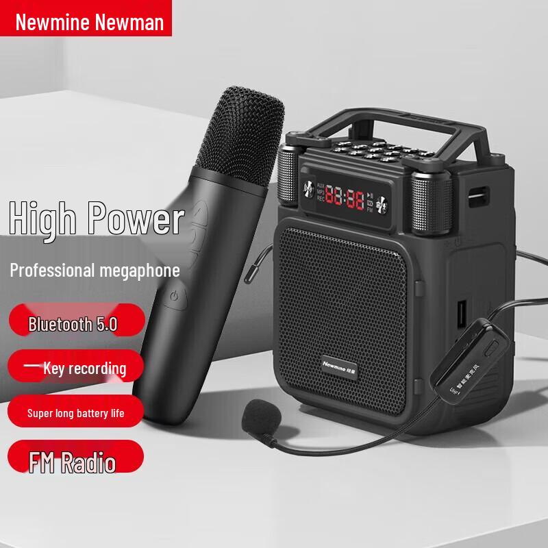Портативный беспроводной усилитель голоса Newmine MS19, штекер CN (адаптер в комплекте)