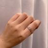 Tancise Women Classic 925 Sterling Silver  Zircon Ring Ladies Jewelry Wedding Promise Party Gift