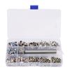 200pcs 4 Color Rhinestone Punk Rivets Double Side Decor Studs for Leather Belt Shoes DIY Tool