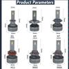 LED Car 6000K 9005 HB3 9006 HB4 H1 H7 H4 H8 H9 H11 9012 Bulb Canbus LED Lamp CSP Chips Power Car Headlight Light 200W 30000LM
