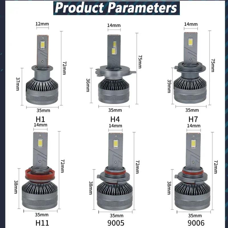 LED Car 6000K 9005 HB3 9006 HB4 H1 H7 H4 H8 H9 H11 9012 Bulb Canbus LED Lamp CSP Chips Power Car Headlight Light 200W 30000LM