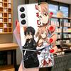 Чехол для телефона с изображением из аниме Sword Art Online SAO для Samsung Galaxy S26 S25 Edge S24 Ultra S23 S22 Plus S21 S20 FE Мягкий чехол-бампер