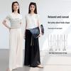 VICTORIA&VERA Женские летние брюки с широкими штанинами из ткани, похожей на лен, с ледяным кислородным волокном
