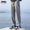 JEEP SPIRIT Мужские летние повседневные брюки прямого кроя из ледяного шелка