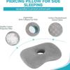 Breathable Hollow Ear Hole Pillow Side Sleep Pain Relief Cushion Donut Shape Guard Pillow For Post Piercing Ear Recovery Sleepin