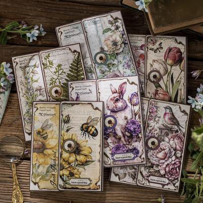 30 шт./упак. Винтажные материалы Бумага Lost Garden Series DIY Скрапбукинг Декор Журнал Планировщик Коллаж Фотоальбом Бумага для поделок
