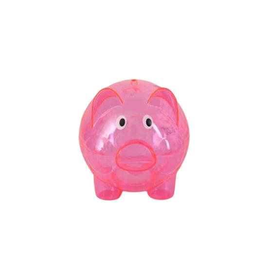 Копилка прозрачной формы, видимая милая мультяшная свинья, копилка для повседневной жизни