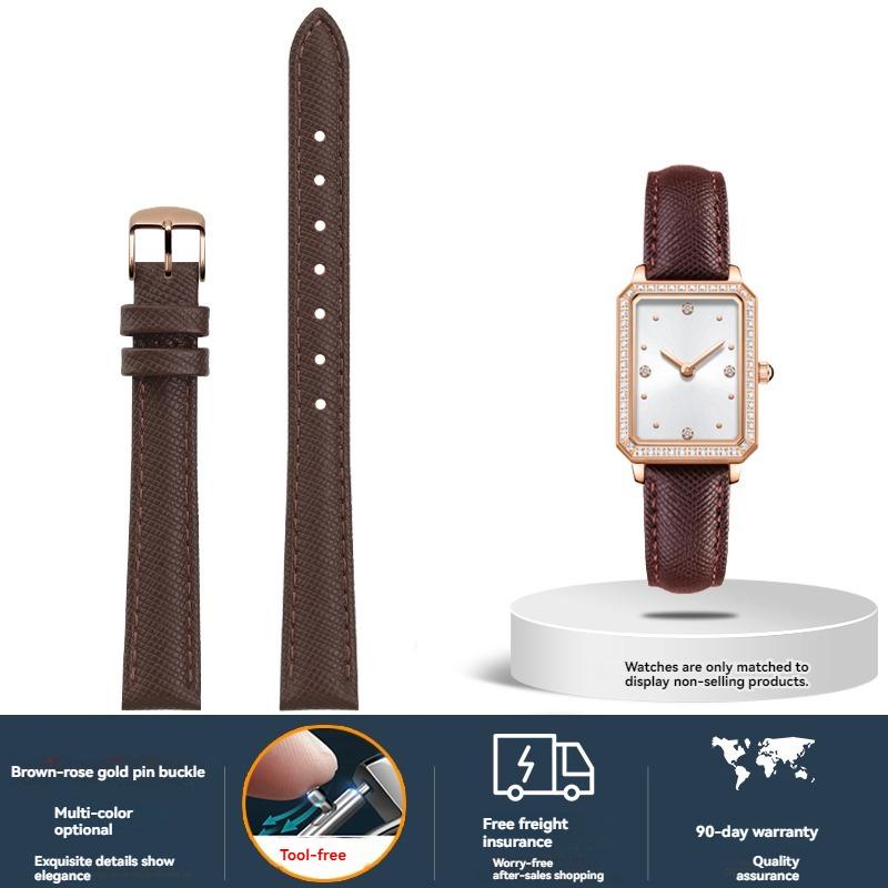 Женский ремешок из коровьей кожи для часов Fiyta DW Fossil Casio Longines, телячья кожа, 10 мм 12 мм 14 мм 16 мм 18 мм, браслет, Черный Зеленый Красный