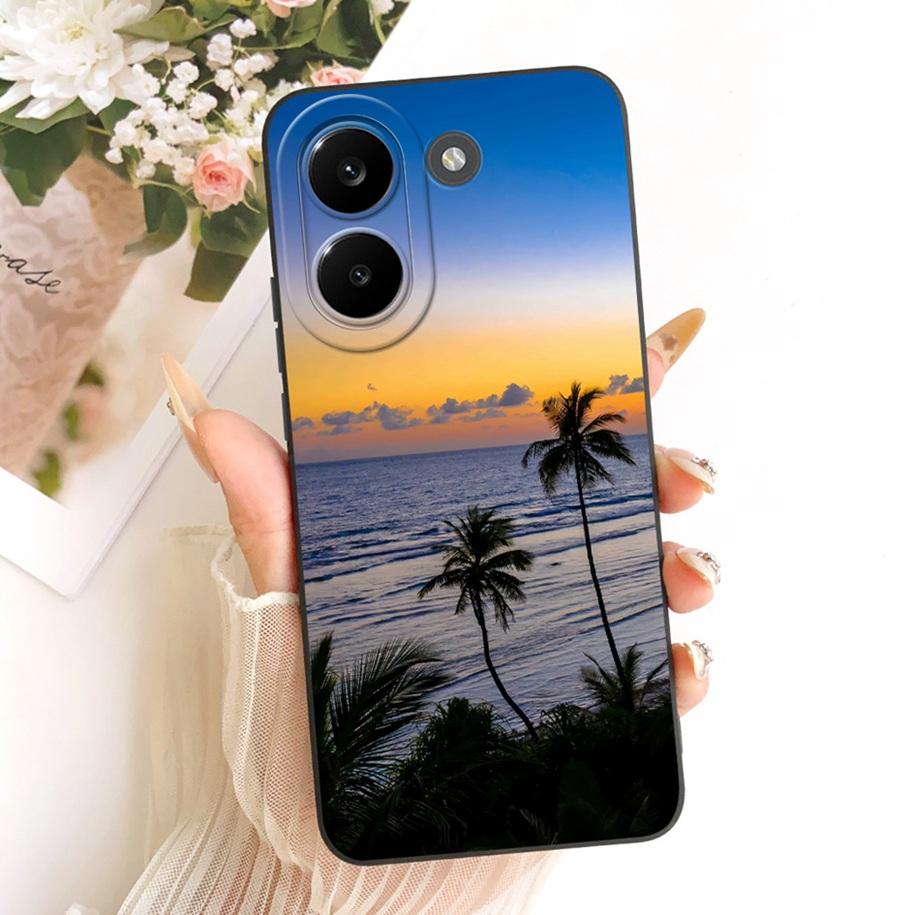 Чехол для Poco X8 Pro / X8 Pro Max, противоударный, из мягкого ТПУ-силикона, задняя крышка для Xiaomi Poco X8Pro Max 5G, чехлы с цветами