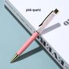 Ручка шариковая из натурального кристалла: Металлическая ручка с поворотным механизмом, заряженная энергией, офисный подарок