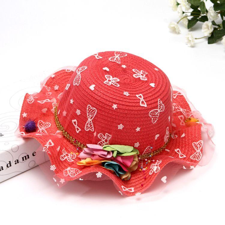 Детская шляпа, летняя солнцезащитная шляпа принцессы, пляжная шляпа, солнцезащитная шляпа для девочек, классная шляпа, детская шляпа рыбака