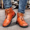 Уличная обувь, мужские высокие кожаные ботинки, классические мужские кроссовки, мужские кроссовки нового стиля, большой размер 48