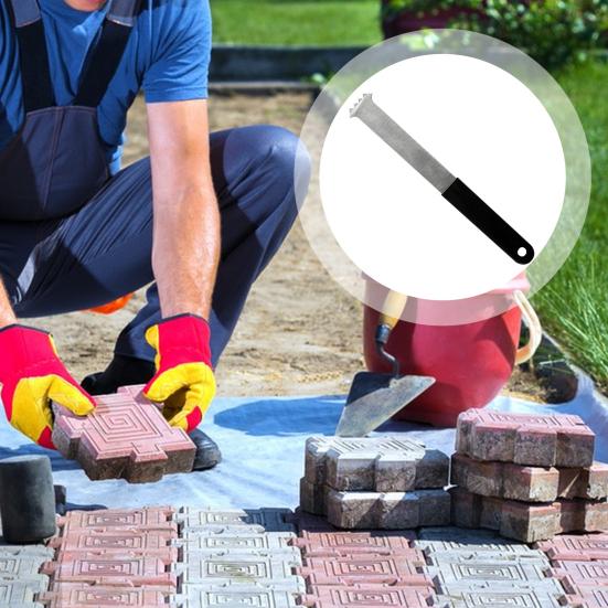 1/2/3 шт. Инструмент для удаления тротуарной плитки с микрозубчатыми канавками, нескользящая резиновая ручка, газон, сад, патио, кирпичный блок, съемник, экстрактор