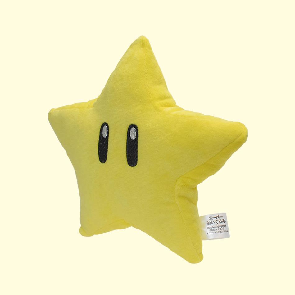 Super Mario Sunflower Yellow Star Orange Flame Flower Blue Ice Flower Pentagram Simulation Plush Doll