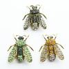 Fashion Alloy Diamond Bee Brooch Insect Series Ladies Corsage Spot