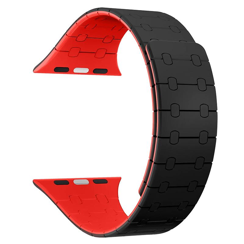 Силиконовый магнитный ремешок для Apple Watch Band Ultra 2 49 мм 44 мм 40 мм S10 46 мм 42 мм 41 мм 45 мм Браслет IWatch Series 9 8 7 6 SE 5