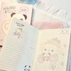 A6 Simplicity Cute Cartoon Notebooks for Kids Retro Y2K Japanese Anime Notepad Portable Small Colorful Page Scrapbook Journal