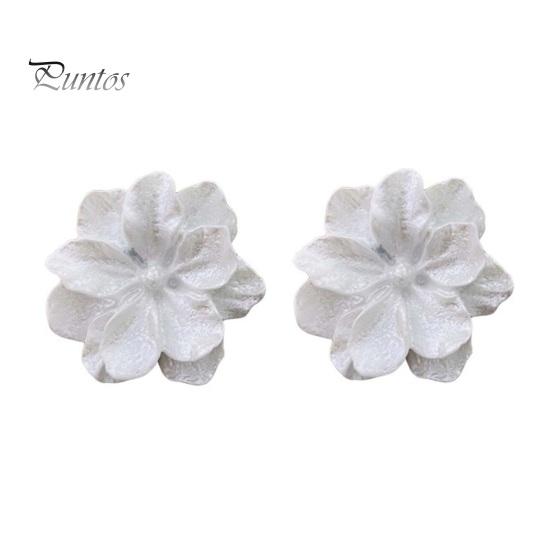 Женские серьги-гвоздики с цветами, антиаллергенные, антикоррозийные, легкие, изысканные, из нержавеющей стали, украшения для ушей, ювелирные изделия, женские серьги для выпускного вечера, вечерние вечеринки