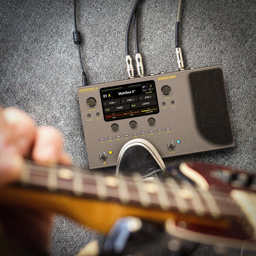 SONICAKE Over 200 Effects Amp Modeling FX Loop MIDI Stereo OTG USB Audio Interface Matribox II Multi-Effector Built-in
